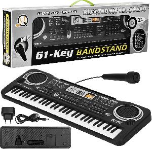 Bekijk leuke cadeautip : Springos Keyboard - Inclusief Microfoon - Piano - 61 Toetsen